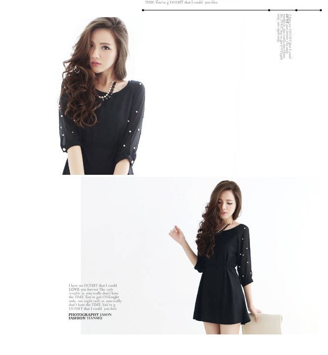 Dress DS3266 Black