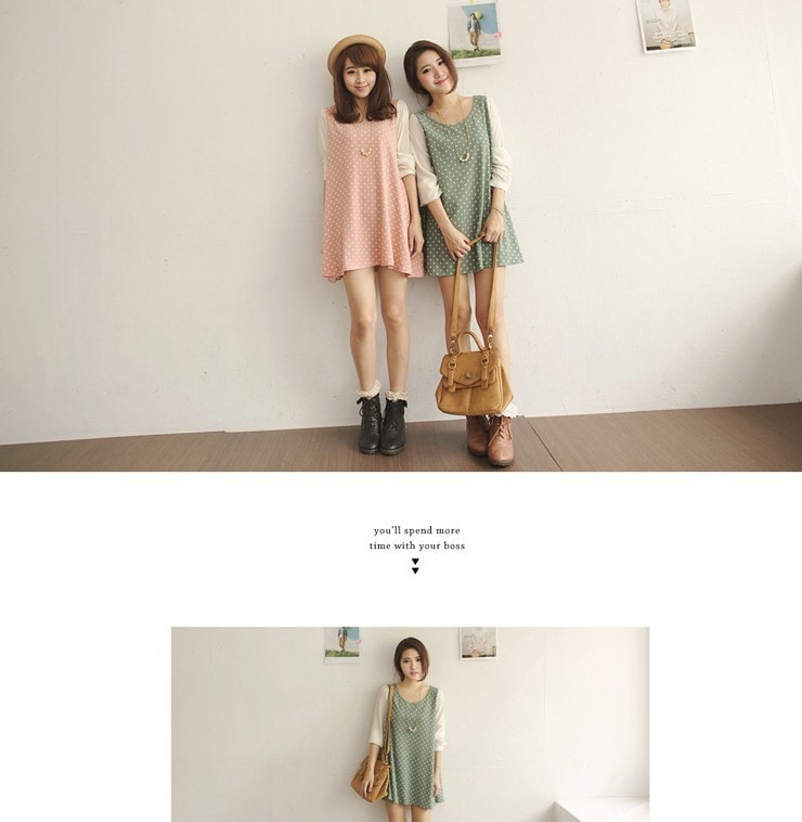 Dress DS3388 Green + Necklace