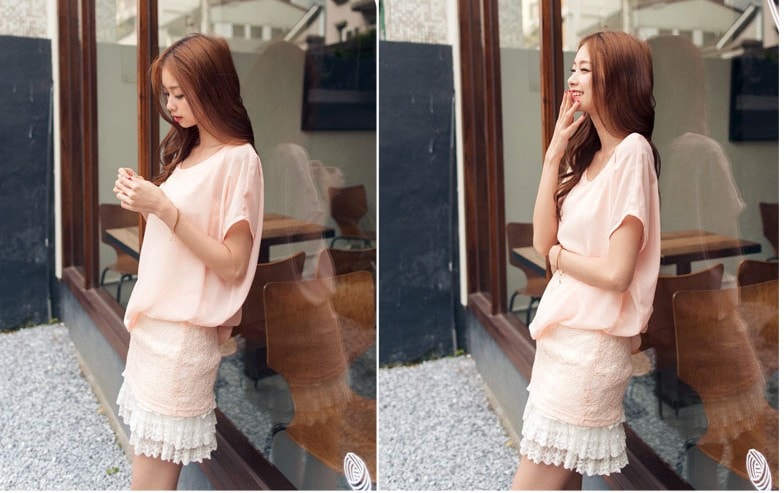 Dress DS3392 Pink