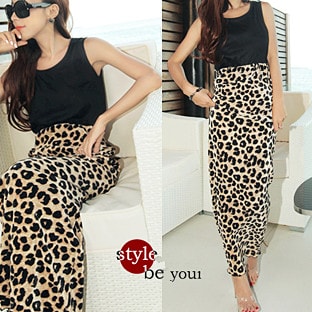 Dress DS3399 Leopard