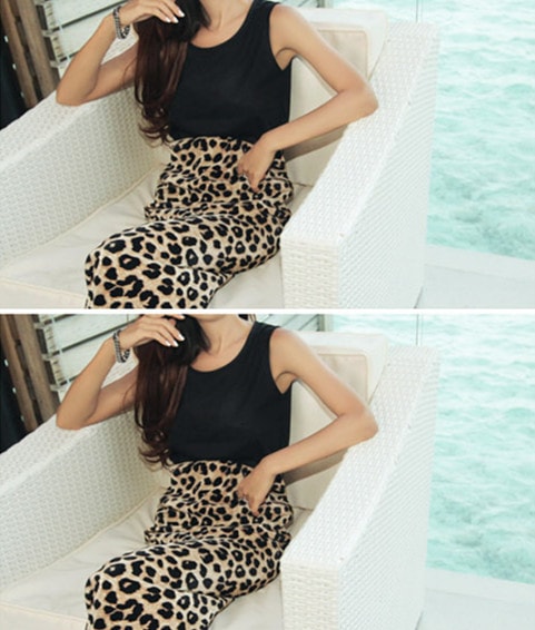 Dress DS3399 Leopard