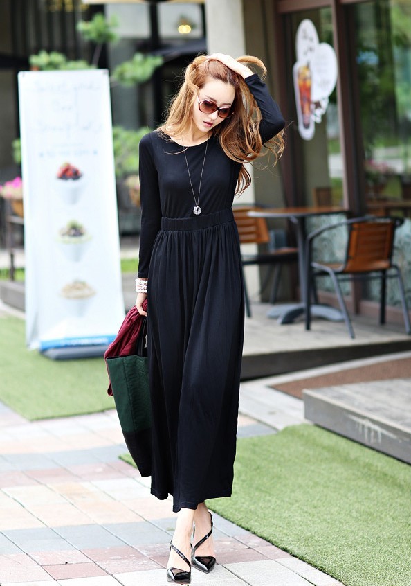 Dress DS3403 Black