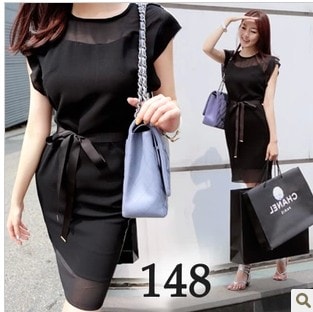 Dress DS3404 Black