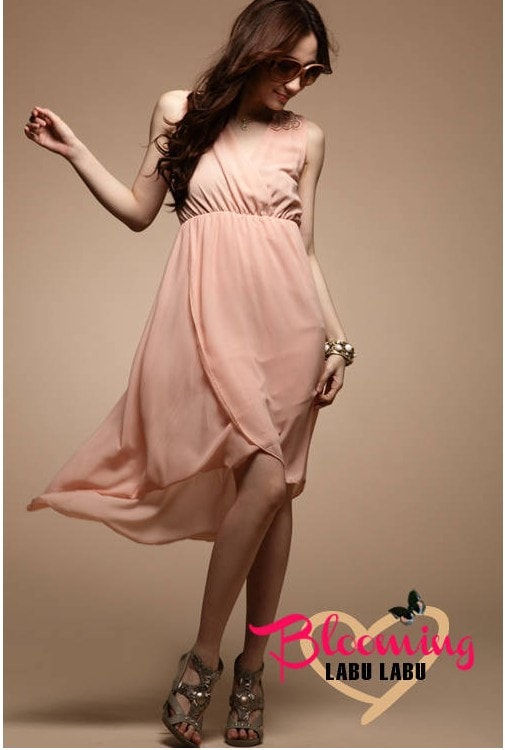 Lace Dress DS3411 Pink