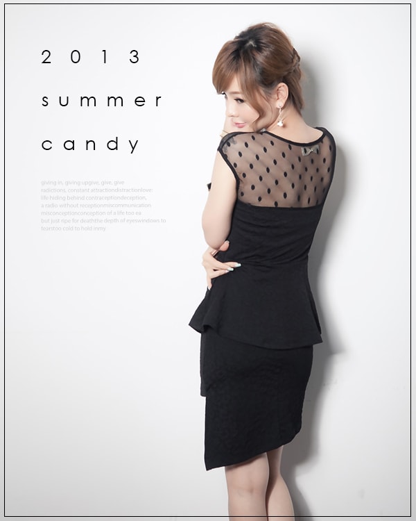 Gauze Dress DS3427 Black