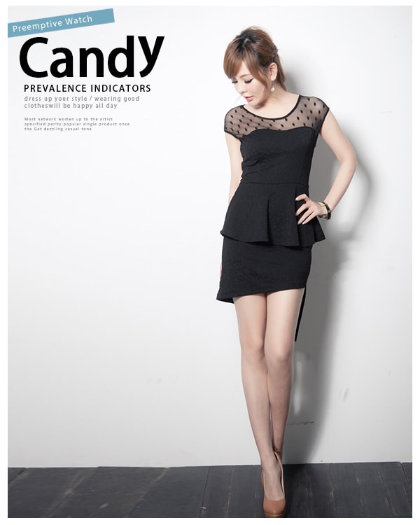 Gauze Dress DS3427 Black