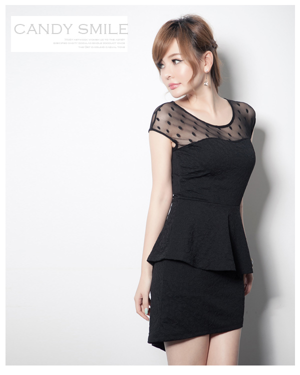 Gauze Dress DS3427 Black