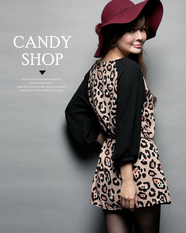 Leopard Dress DS3428 AS + Belt