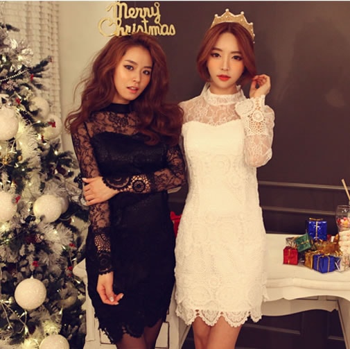 Lace Dress DS3455 White