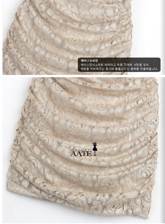 Lace Dress DS3458 Khaki