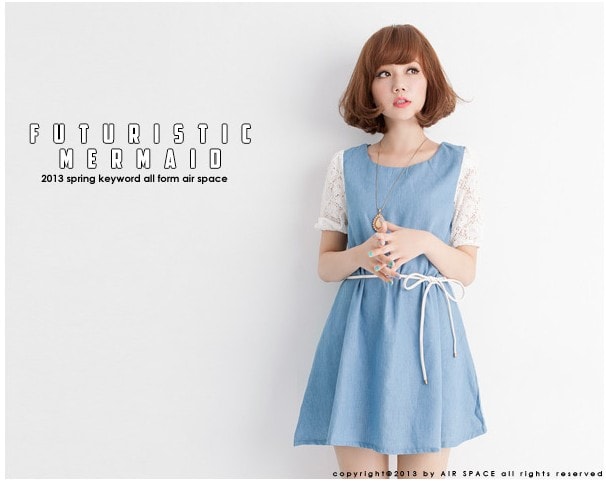 Dress DS3462 Blue