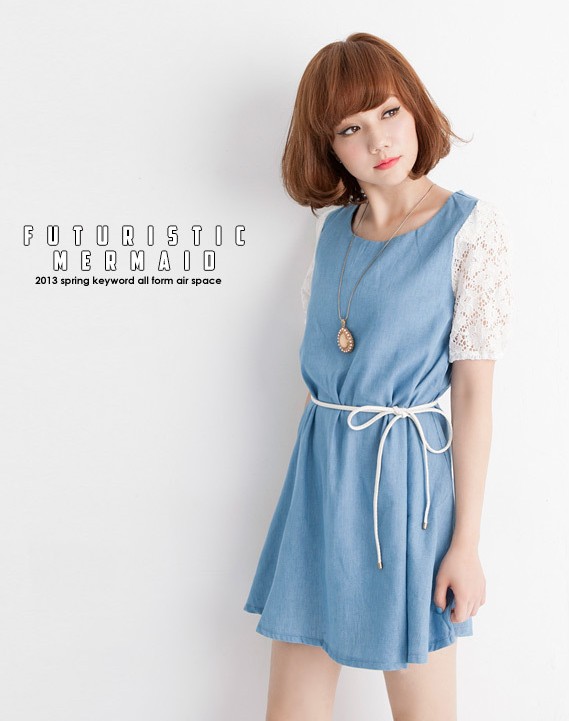 Dress DS3462 Blue