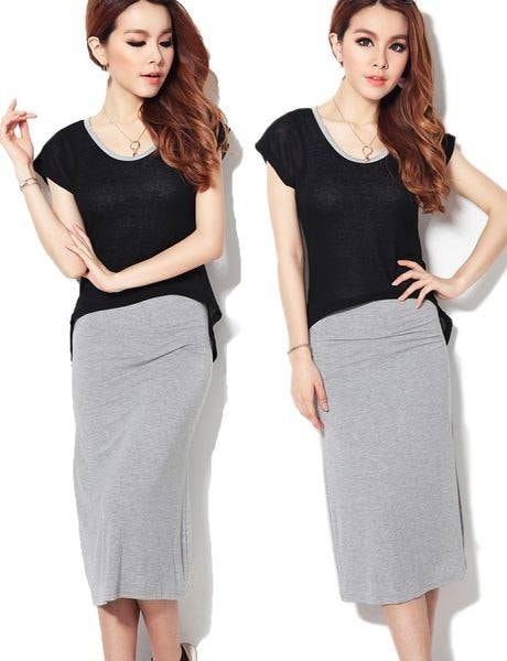 Dress DS3463 Gray