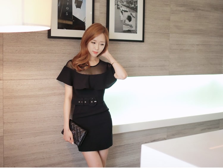 Dress DS3465 Black