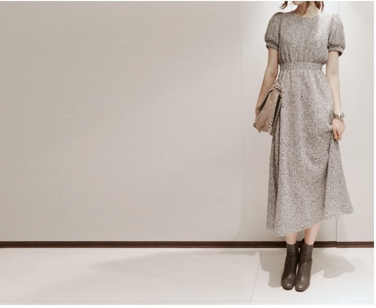 Long Dress DS3467 Gray