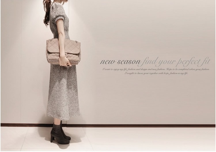 Long Dress DS3467 Gray