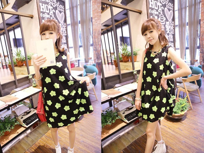 Dress DS3485 Black + Belt