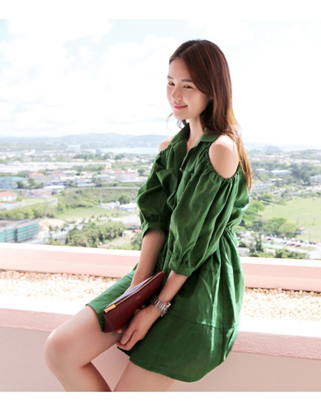 Dress DS3487 Green