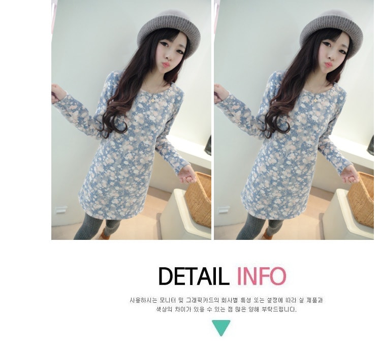 Dress DS3492 Blue