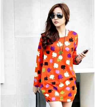 Dress DS3500 Orange