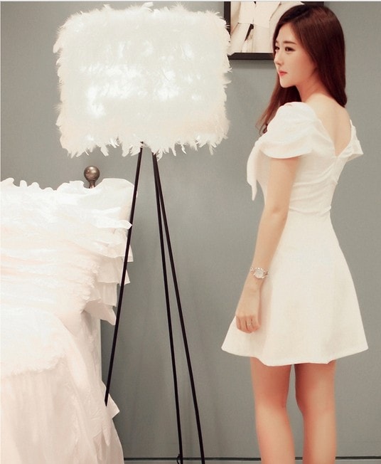 Dress DS3505 White