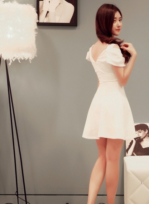 Dress DS3505 White