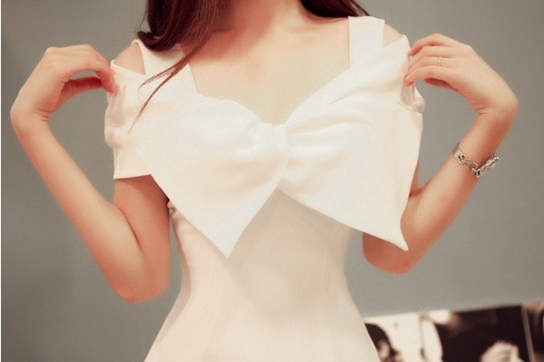 Dress DS3505 White