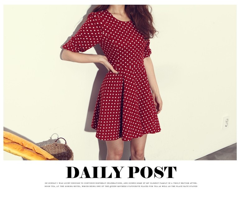 Dress DS3508 Burgundy