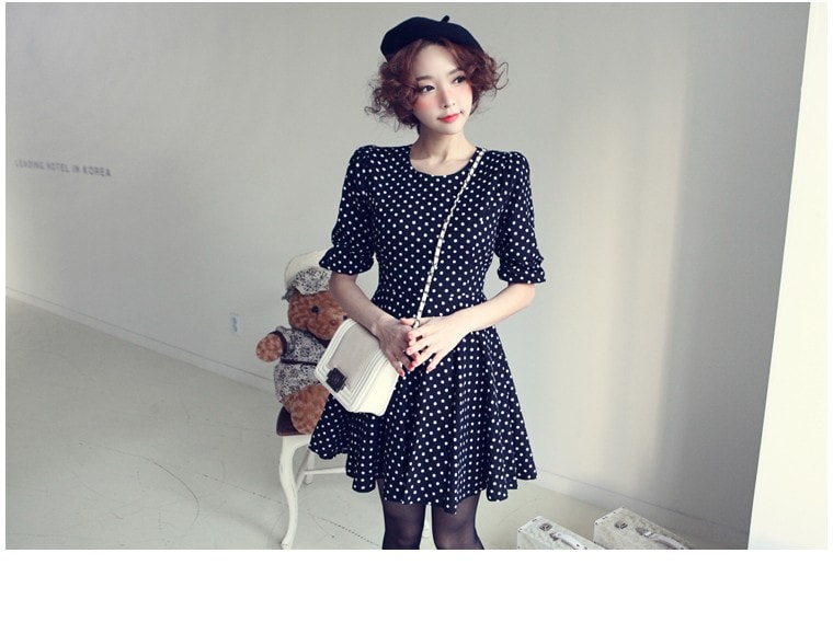 Dress DS3509 Dark Blue