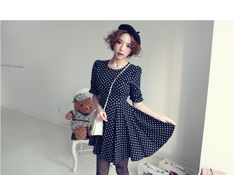 Dress DS3509 Dark Blue