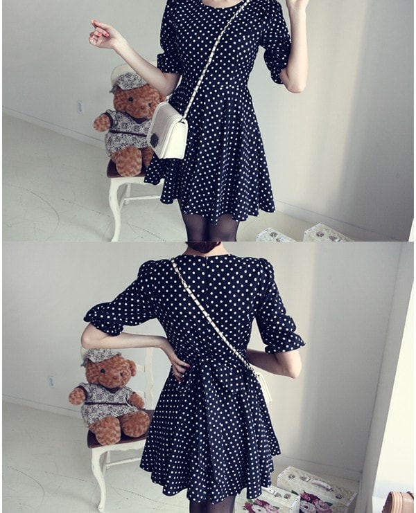 Dress DS3509 Dark Blue