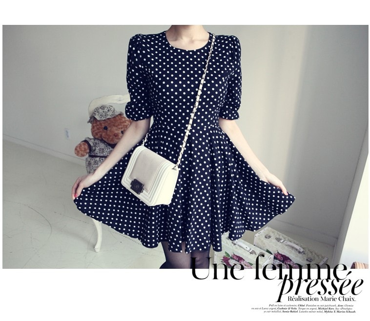 Dress DS3509 Dark Blue