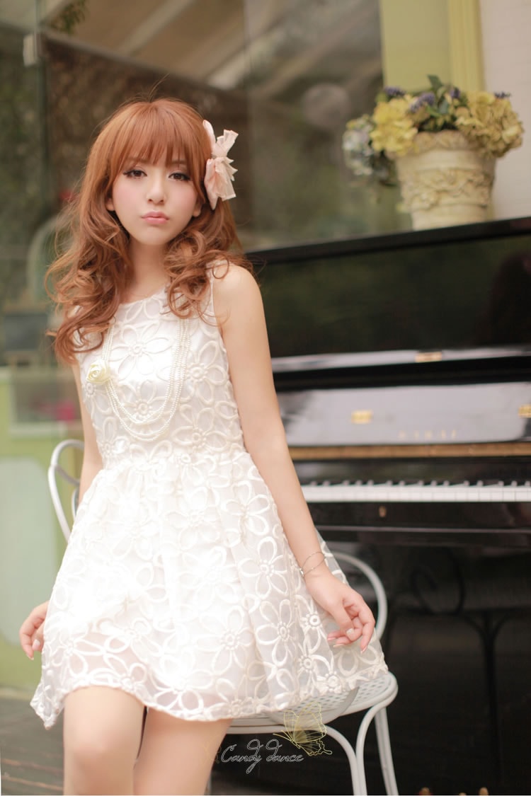 Organza Dress DS3516 Beige