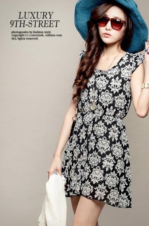 Dress DS3517 Black