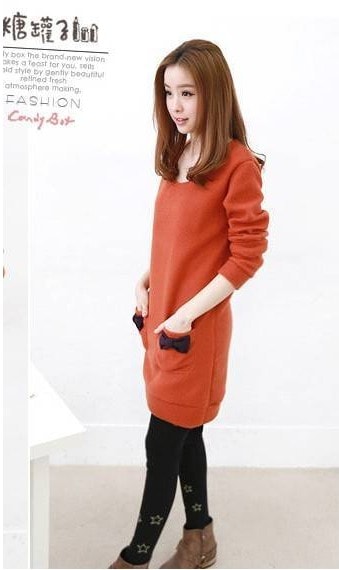 Dress DS3520 Orange