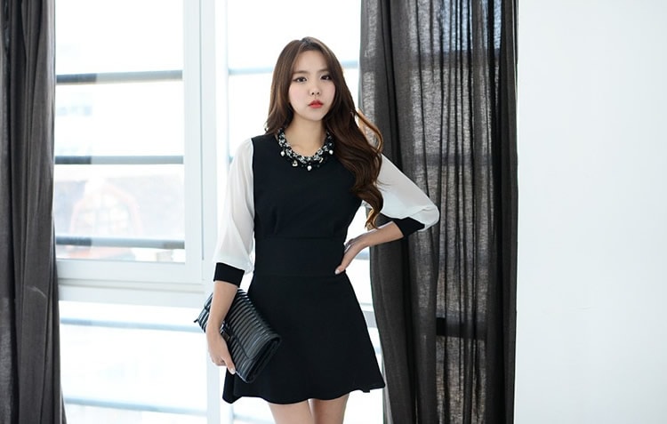 Dress DS3522 Black