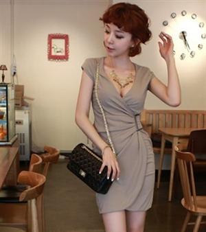 Party Dress DS3535 Gray