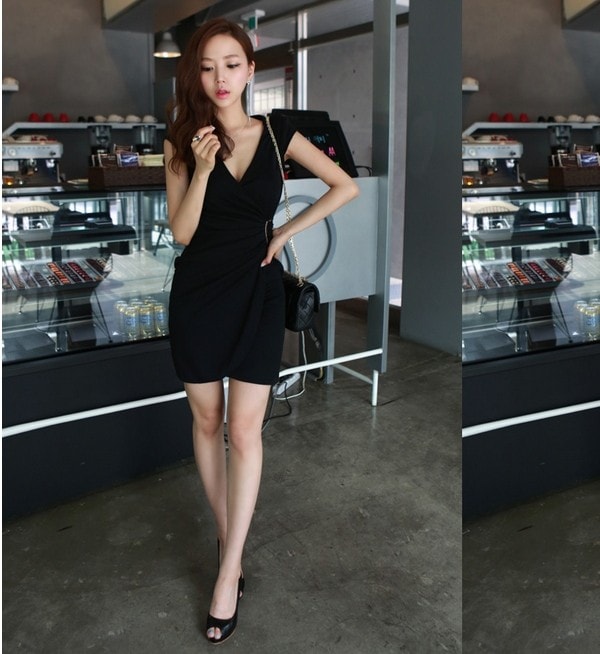 Party Dress DS3536 Black