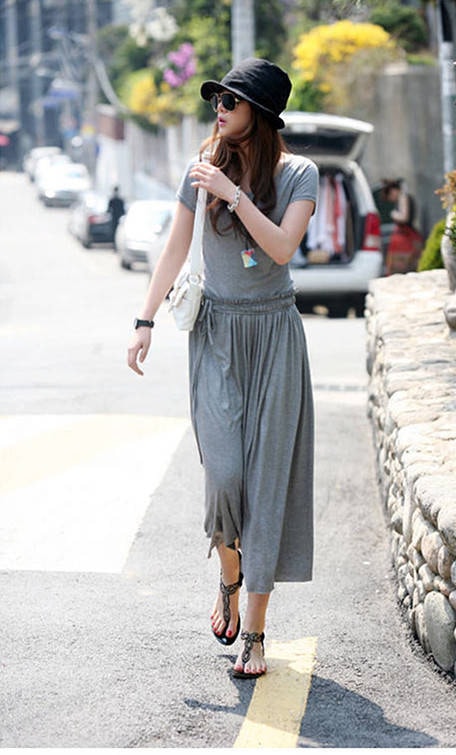 Long Dress DS3552 Gray