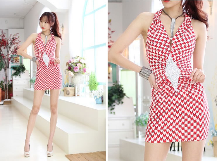 Dress DS3558 Red