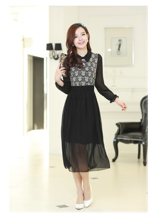 Dress DS3560 Black