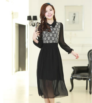 Dress DS3560 Black