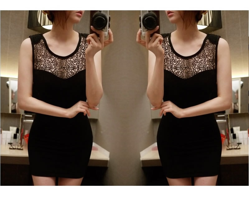 Dress DS3564 Black