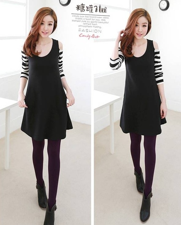 Dress DS3571 Black