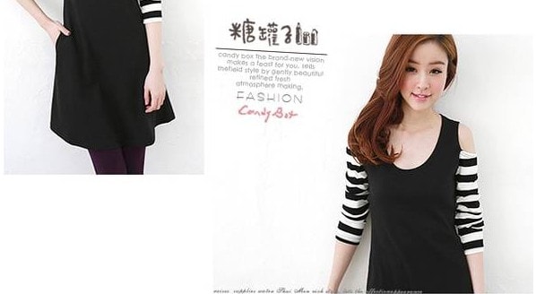 Dress DS3571 Black