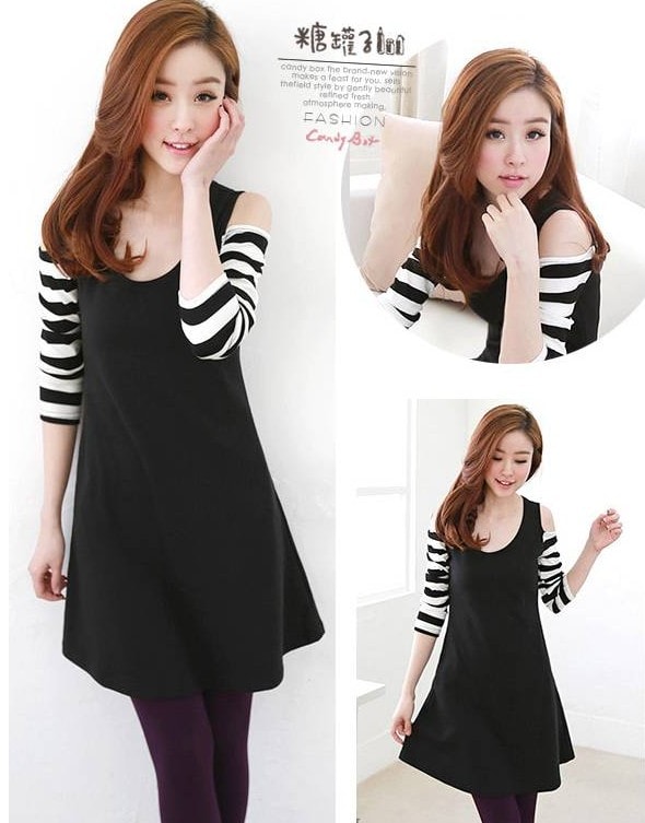 Dress DS3571 Black