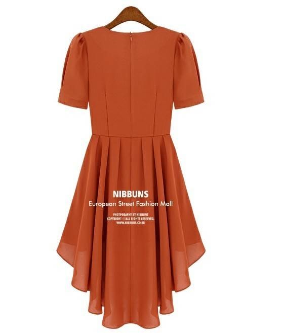 Dress DS3586 Orange