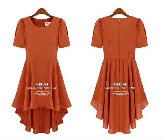 Dress DS3586 Orange