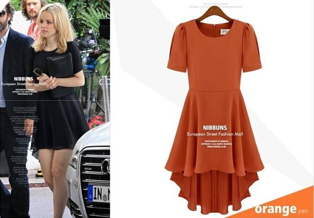 Dress DS3586 Orange