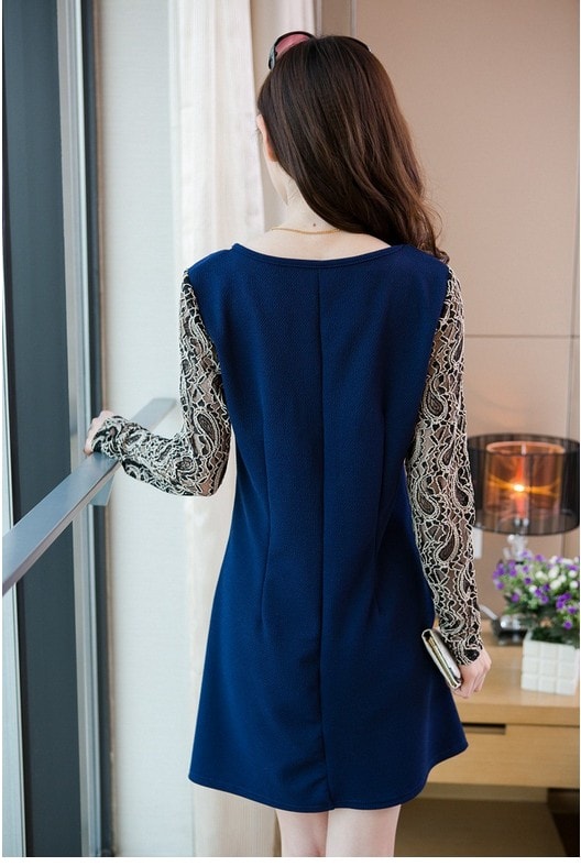 Dress DS3590 Dark Blue